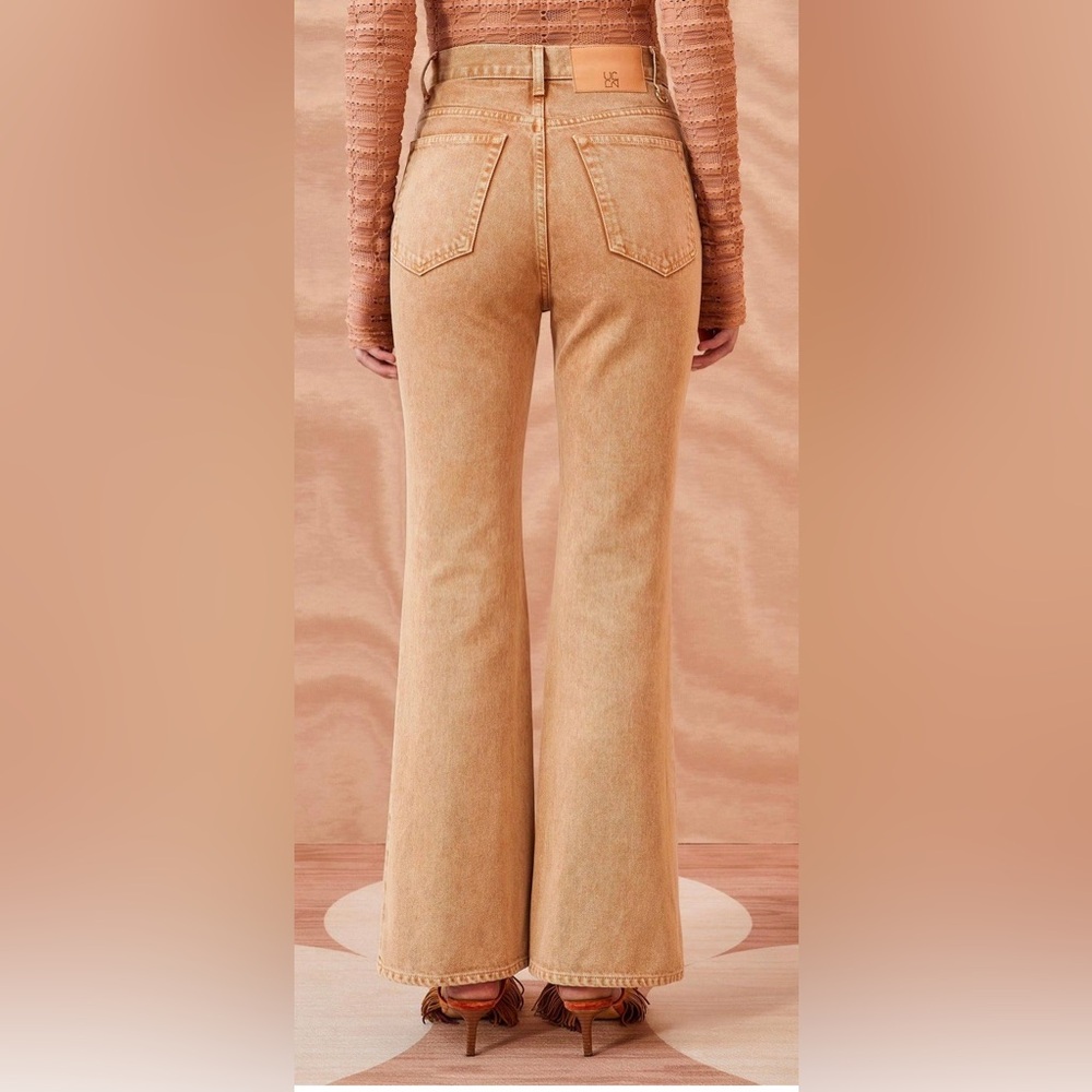 Ulla Johnson The Lou Jean in Danube Wash Sz 26 Handmade Bootcut flare - Picture 3 of 13